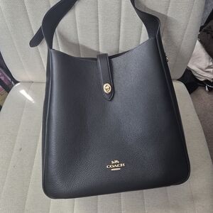Coach Black Large Hadley Shoulder Bag